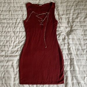 Burnt Orange Fashion Nova Dress in size Small/Chico.